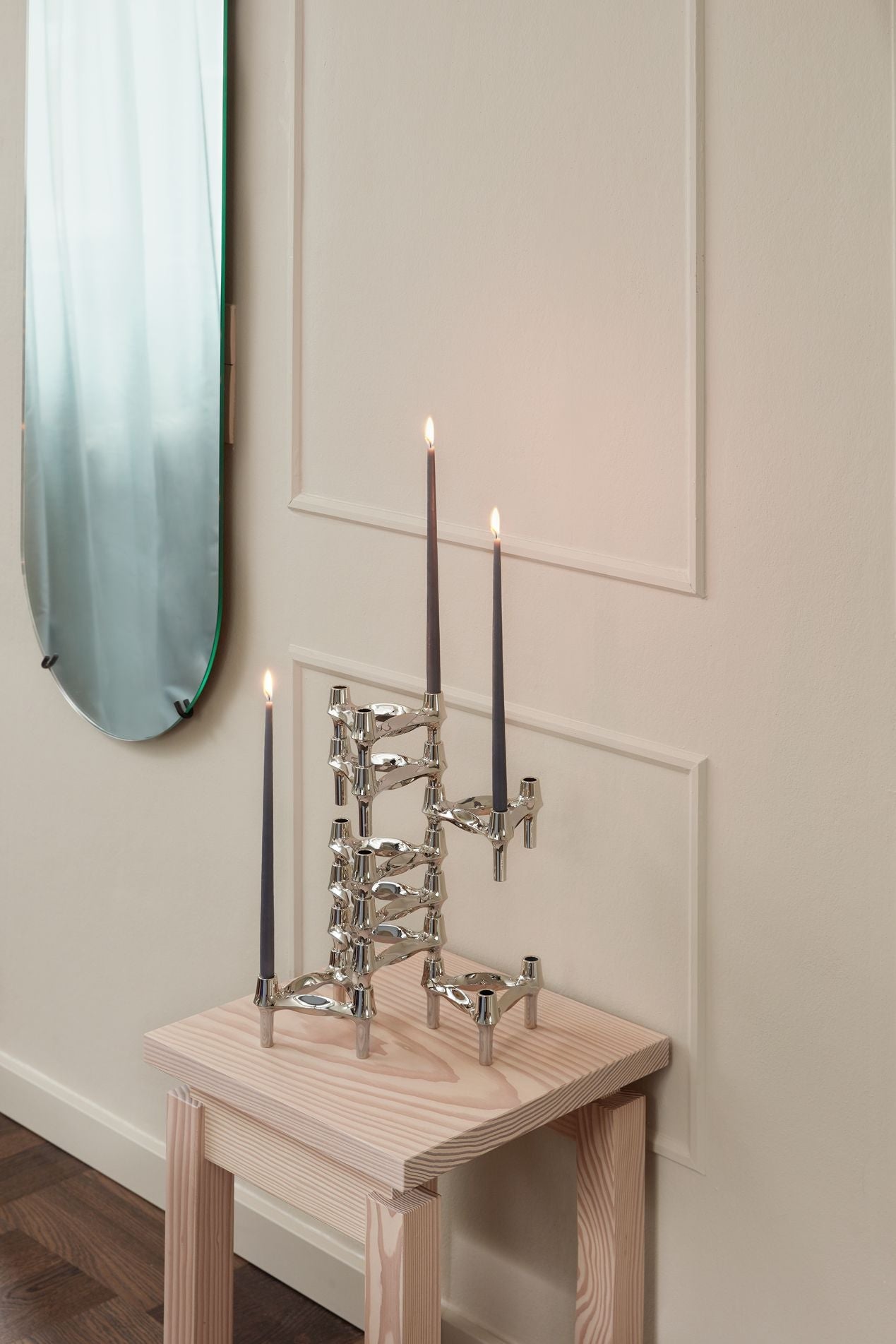 [product_category]-Stoff Nagel Bmf Candle Holder Set Of 3, Chrome-STOFF Nagel-5700002252227-8034-STO-17