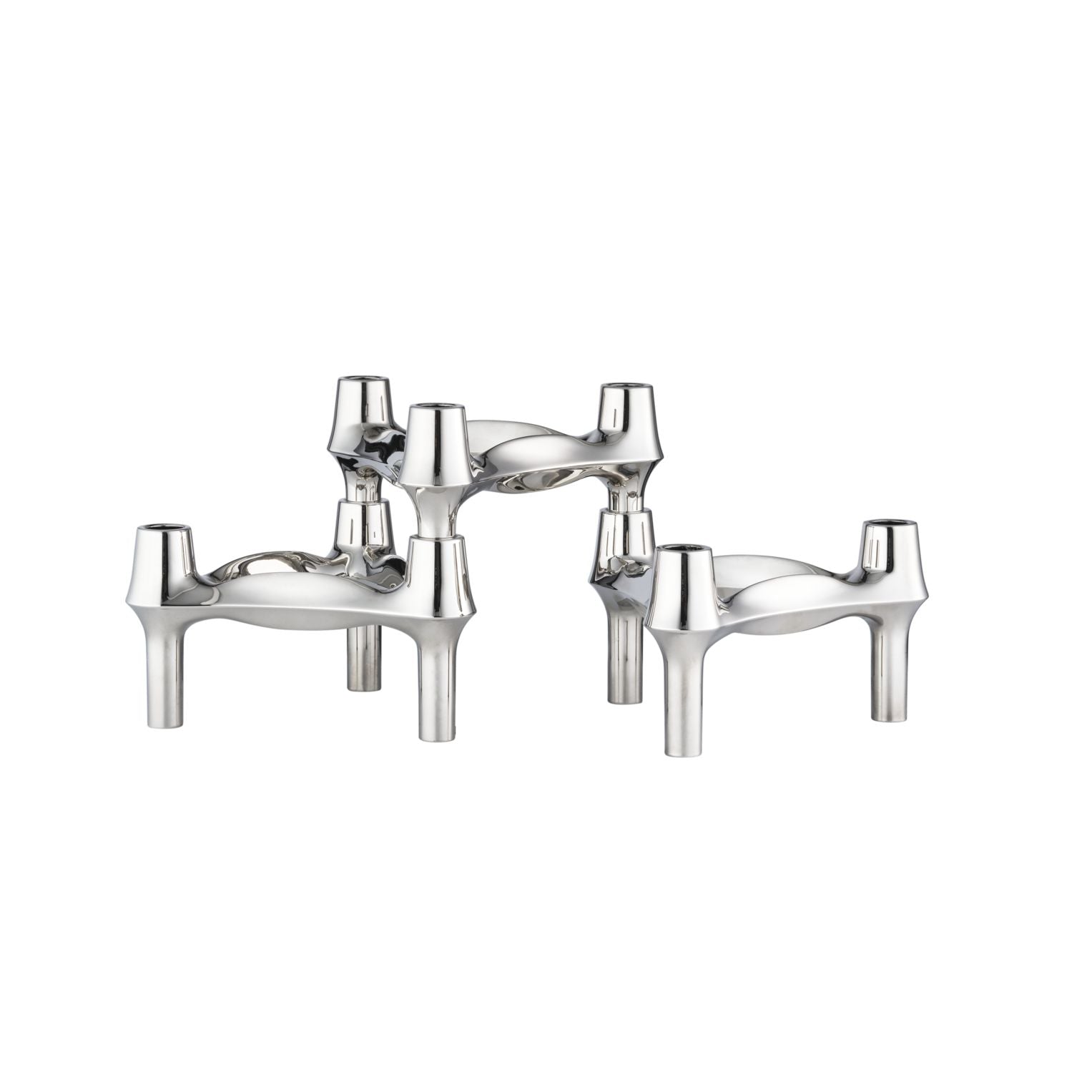 [product_category]-Stoff Nagel Bmf Candle Holder Set Of 3, Chrome-STOFF Nagel-5700002252227-8034-STO-1