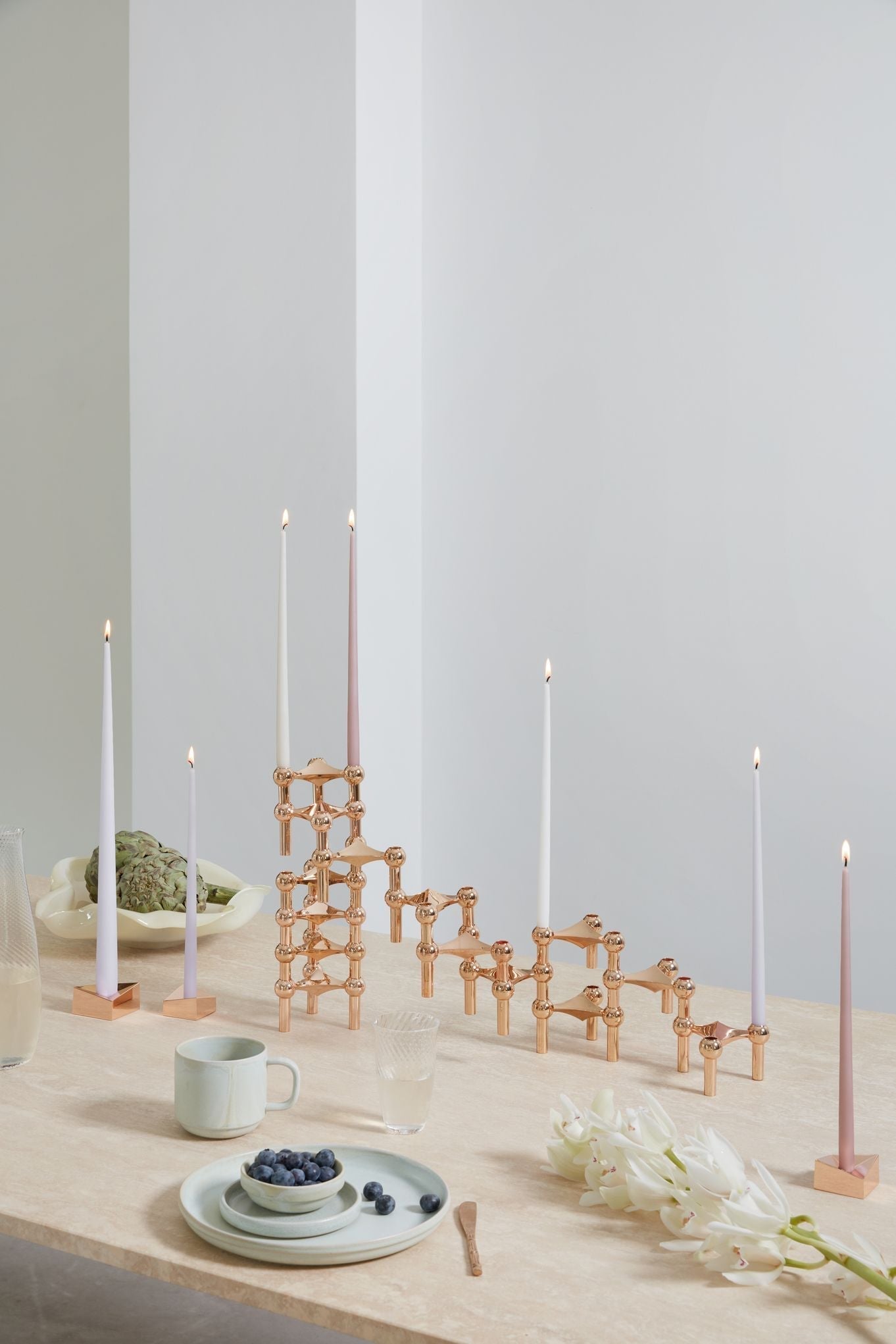 [product_category]-Stoff Nagel Candle Holder Large, Rose Gold-STOFF Nagel-5700002218391-5103-STO-7