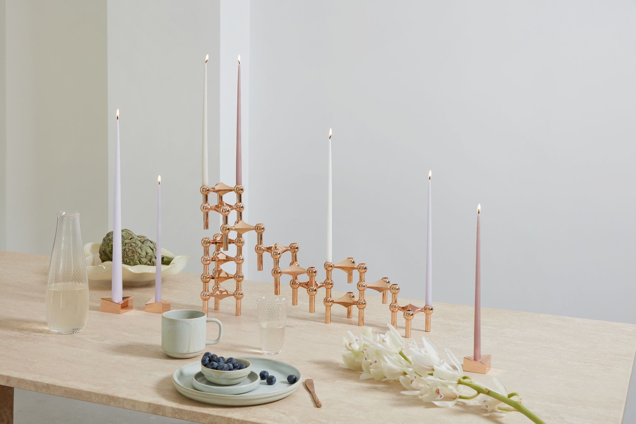 [product_category]-Stoff Nagel Candle Holder Large, Rose Gold-STOFF Nagel-5700002218391-5103-STO-8