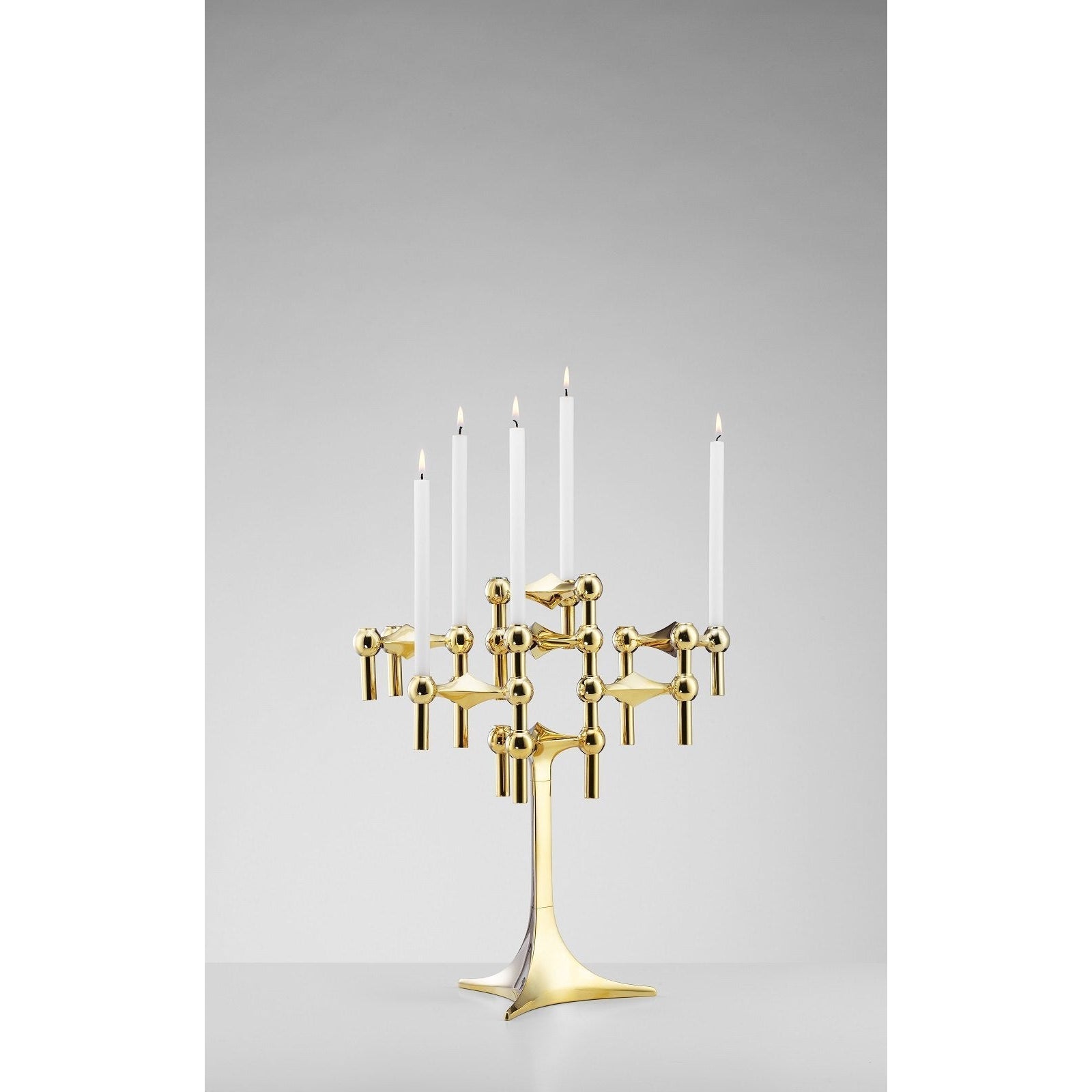 [product_category]-Stoff Nagel Candle Holder Set, Brass-STOFF Nagel-5700002017161-9035-STO-3