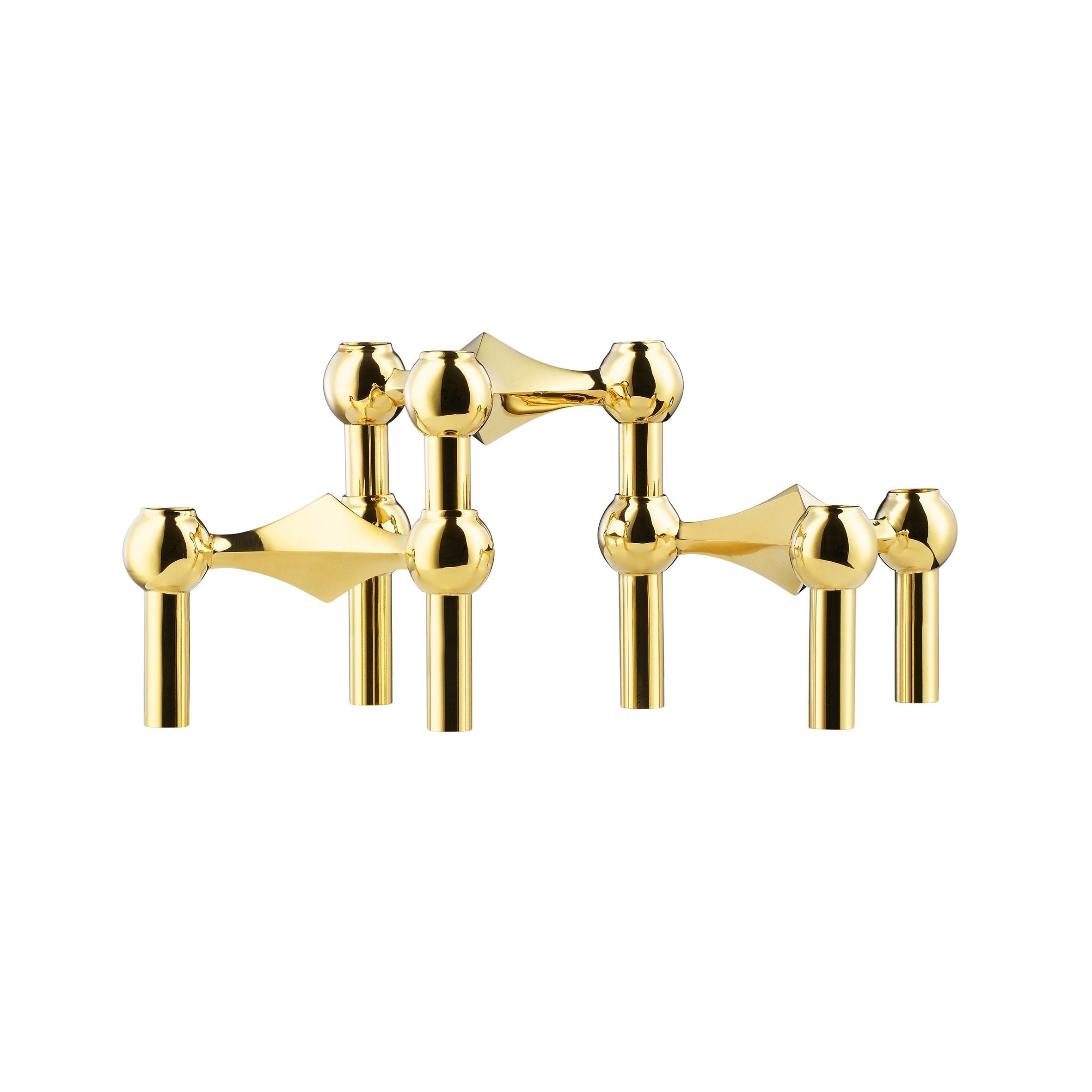 [product_category]-Stoff Nagel Candle Holder Single, Brass-STOFF Nagel-8719324341165-9005-STO-2