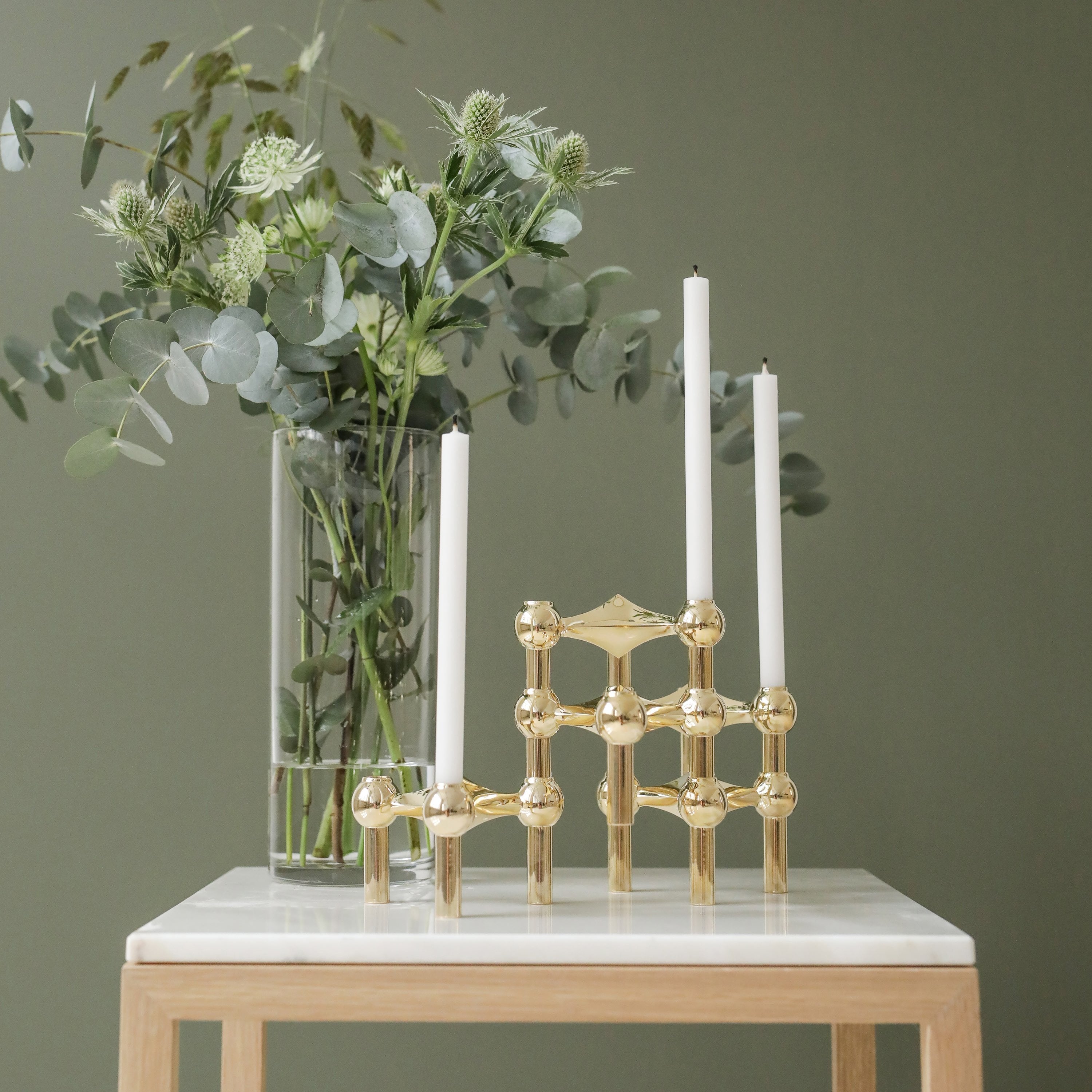 [product_category]-Stoff Nagel Candle Holder Single, Brass-STOFF Nagel-8719324341165-9005-STO-4