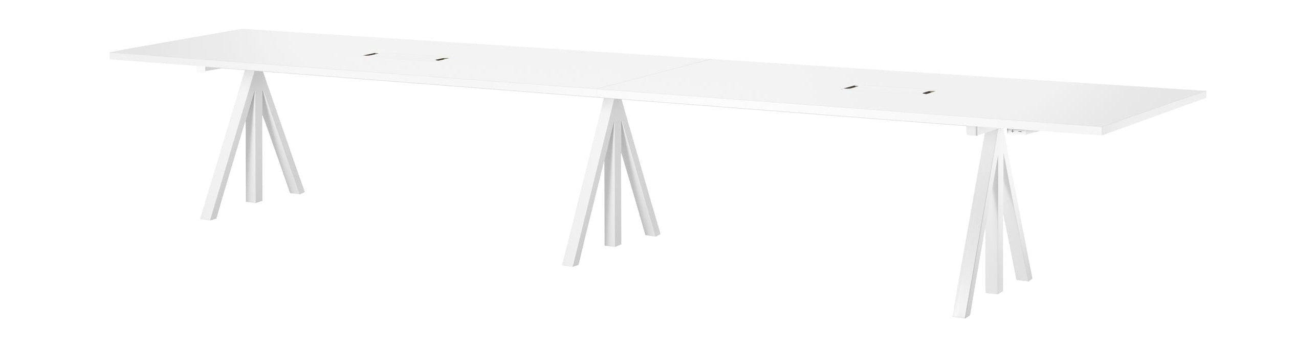 [product_category]-String Furniture Height Adjustable Conference Table 90x180 Cm, White Laminate-String Furniture-DT18090-22-1x2+ETF-12-1+ETE-12-1-STR-1