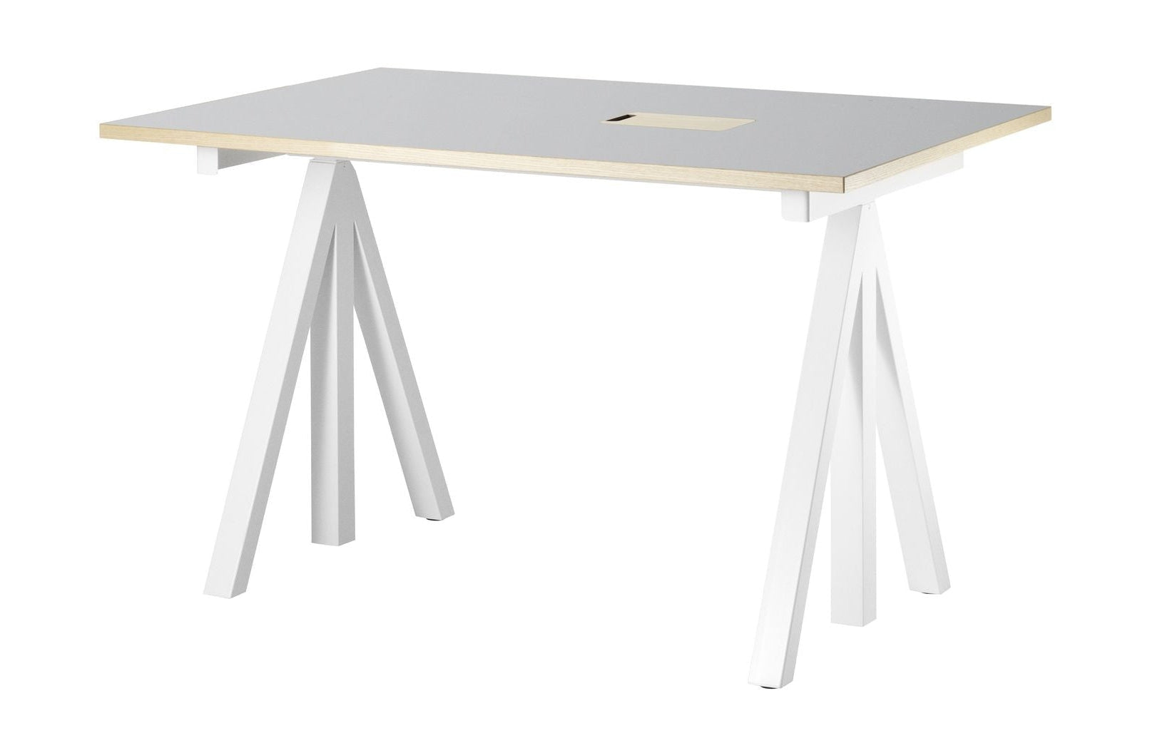 [product_category]-String Furniture Height Adjustable Work Table 78x120 Cm, Light Grey Linoleum-String Furniture-DT12078-24-1+ETF-12-1-STR-1