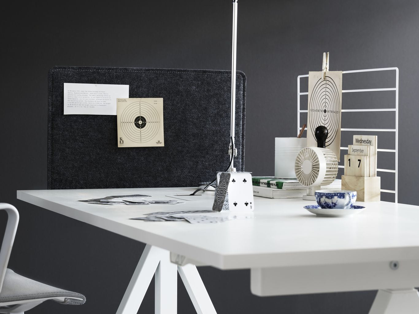 [product_category]-String Furniture Height Adjustable Work Table 78x120 Cm, White Laminate-String Furniture-DT12078-22-1+ETF-12-1-STR-4