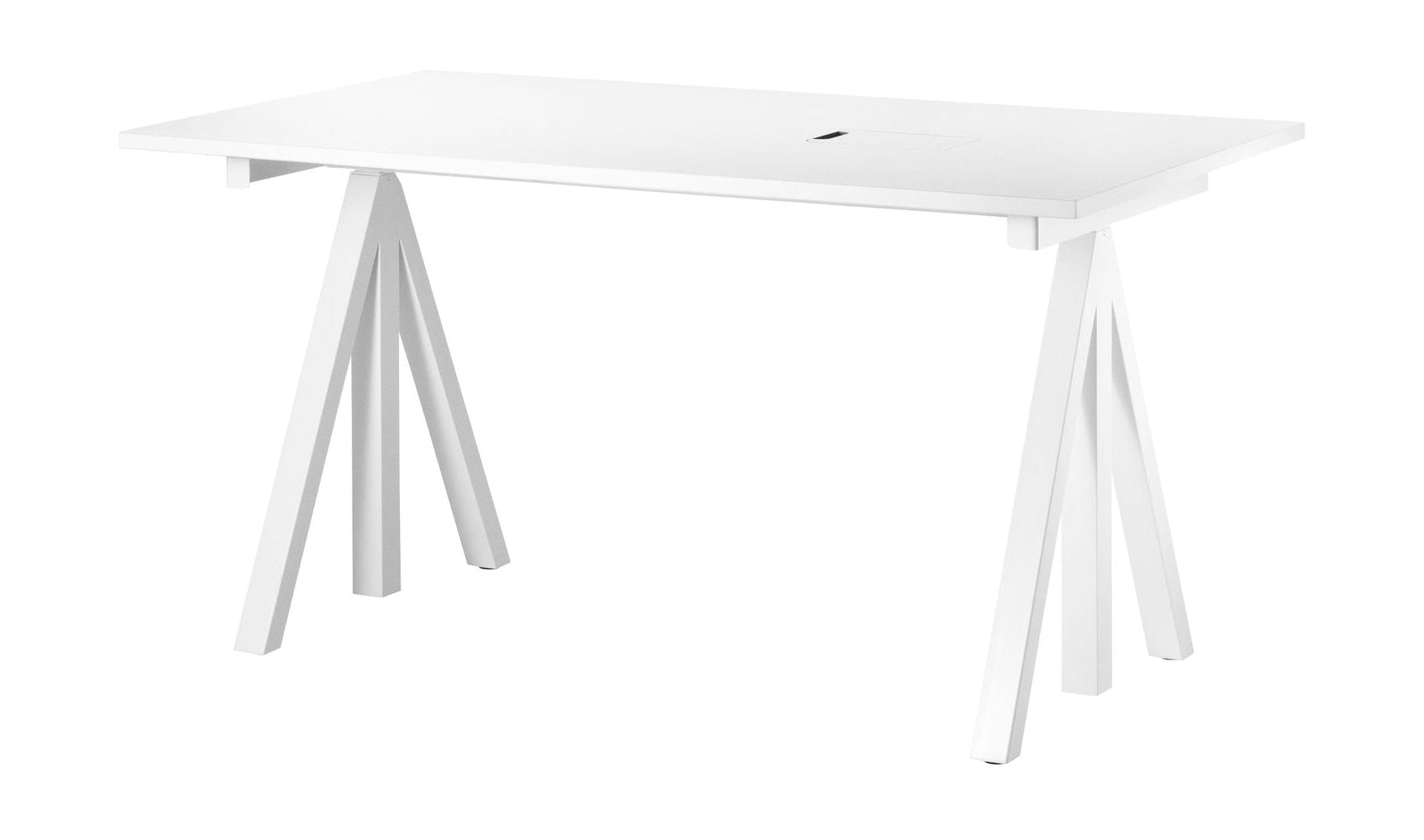 [product_category]-String Furniture Height Adjustable Work Table 78x140 Cm, White Laminate-String Furniture-DT14078-22-1+ETF-12-1-STR-1