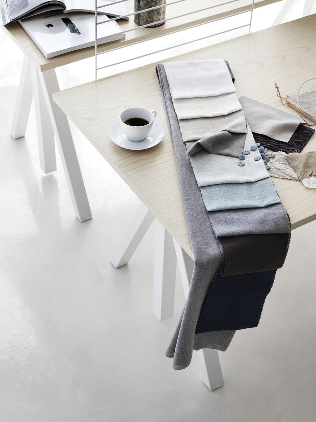 [product_category]-String Furniture Height Adjustable Work Table 78x160 Cm, Light Grey Linoleum-String Furniture-DT16078-24-1+ETF-12-1-STR-5