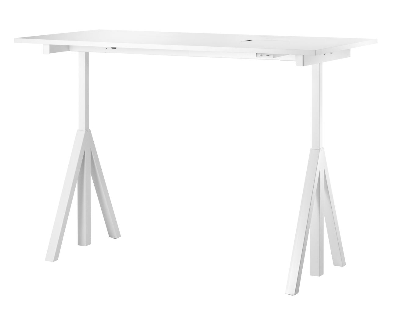 [product_category]-String Furniture Height Adjustable Work Table 78x160 Cm, White Laminate-String Furniture-DT16078-22-1+ETF-12-1-STR-2