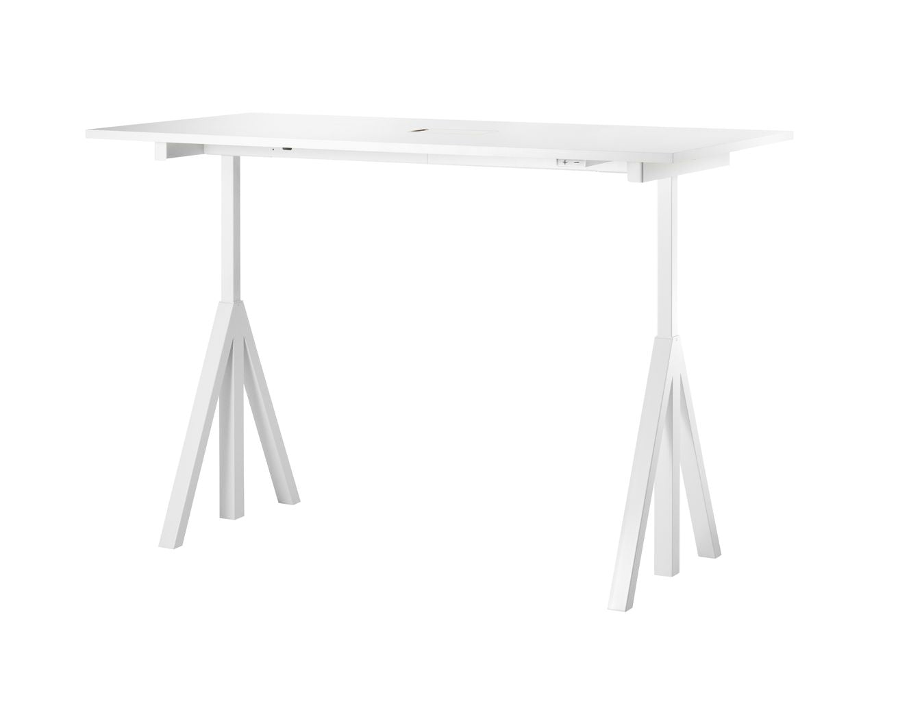 [product_category]-String Furniture Height Adjustable Work Table 90x180 Cm, White Laminate-String Furniture-DT18090-22-1+ETF-12-1-STR-2