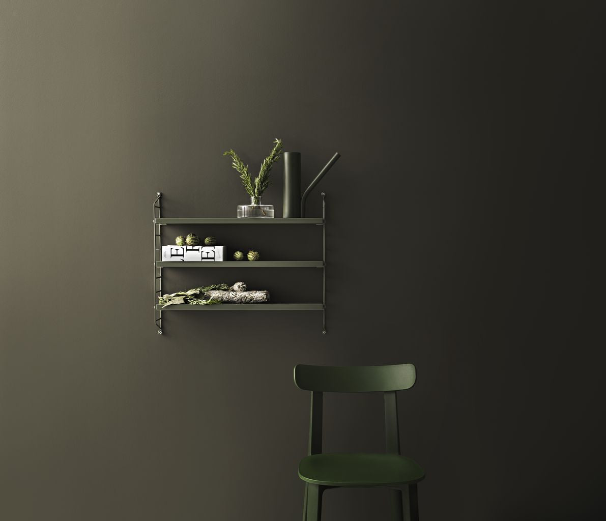 [product_category]-String Furniture String Pocket Wall Shelf, Sage/Sage-String Furniture-7350038274618-SP5015-47-47-STR-8