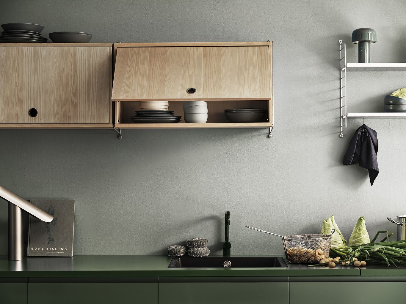 [product_category]-String Furniture String System Cabinet Element With Hinged Door, Grey-String Furniture-7350038275011-CF7830-61-1-STR-6
