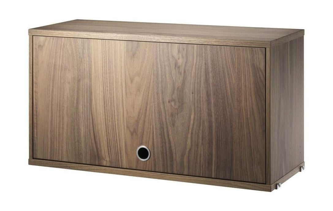 [product_category]-String Furniture String System Cabinet Element With Hinged Door, Walnut-String Furniture-7350038274960-CF7830-04-1-STR-1