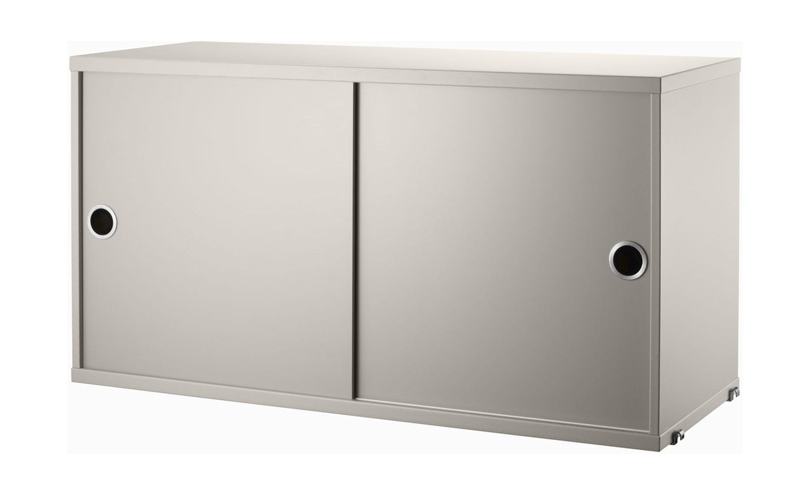 [product_category]-String Furniture String System Cabinet Element With Sliding Doors 30x78x42 Cm, Beige-String Furniture-7350038273536-CD7830-14-1-STR-1