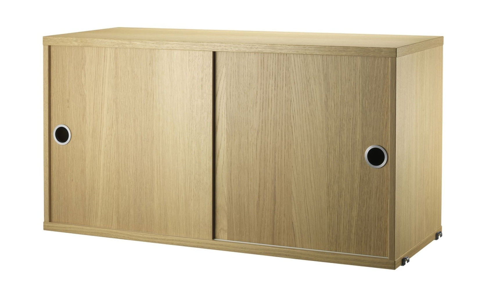 [product_category]-String Furniture String System Cabinet Element With Sliding Doors Oak, 30x78x42 Cm-String Furniture-7350038270382-CD7830-05-1-STR-1