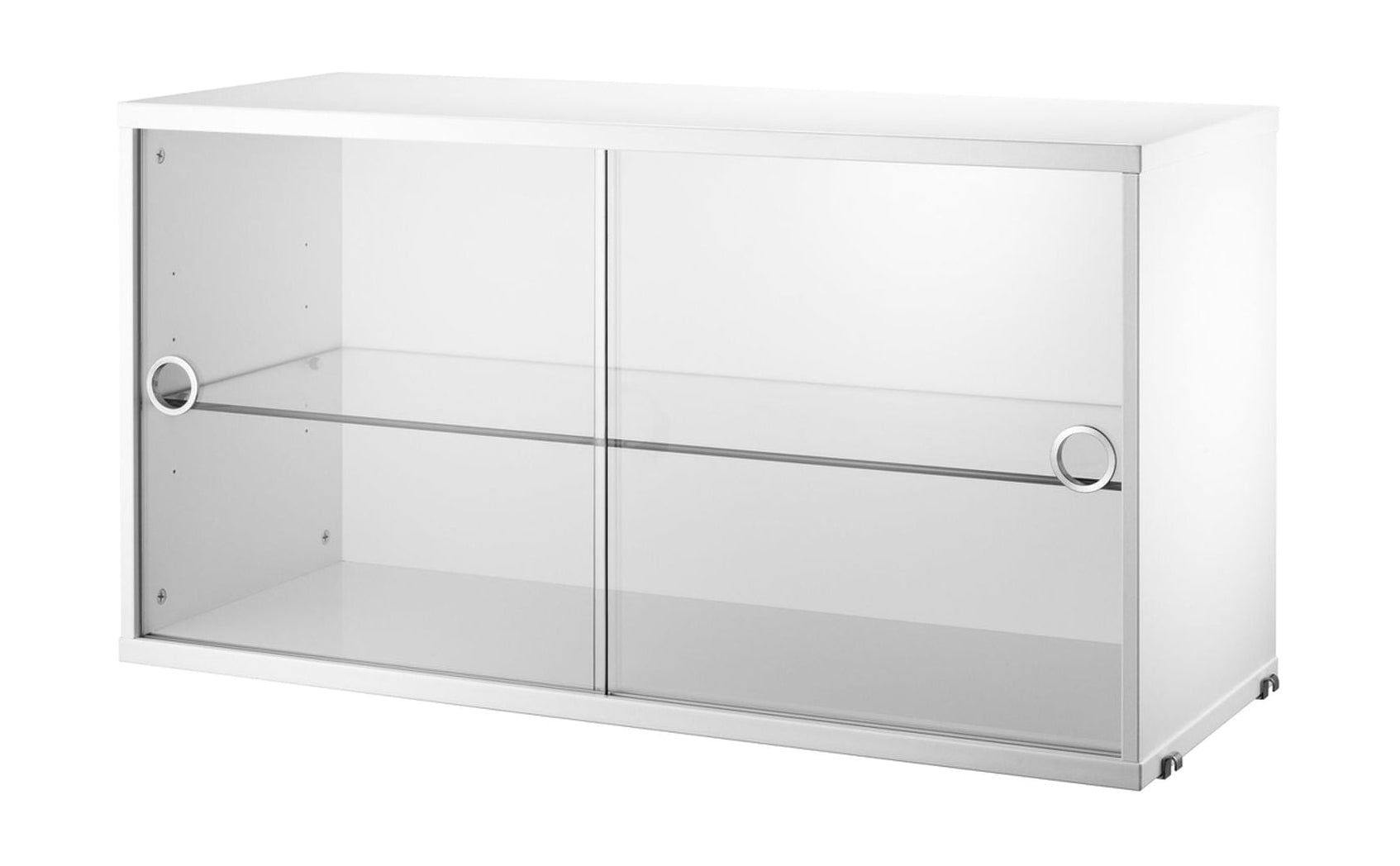 [product_category]-String Furniture String System Cabinet Element With Sliding Glass Doors, White-String Furniture-7350038271044-VS7830-12-1-STR-1