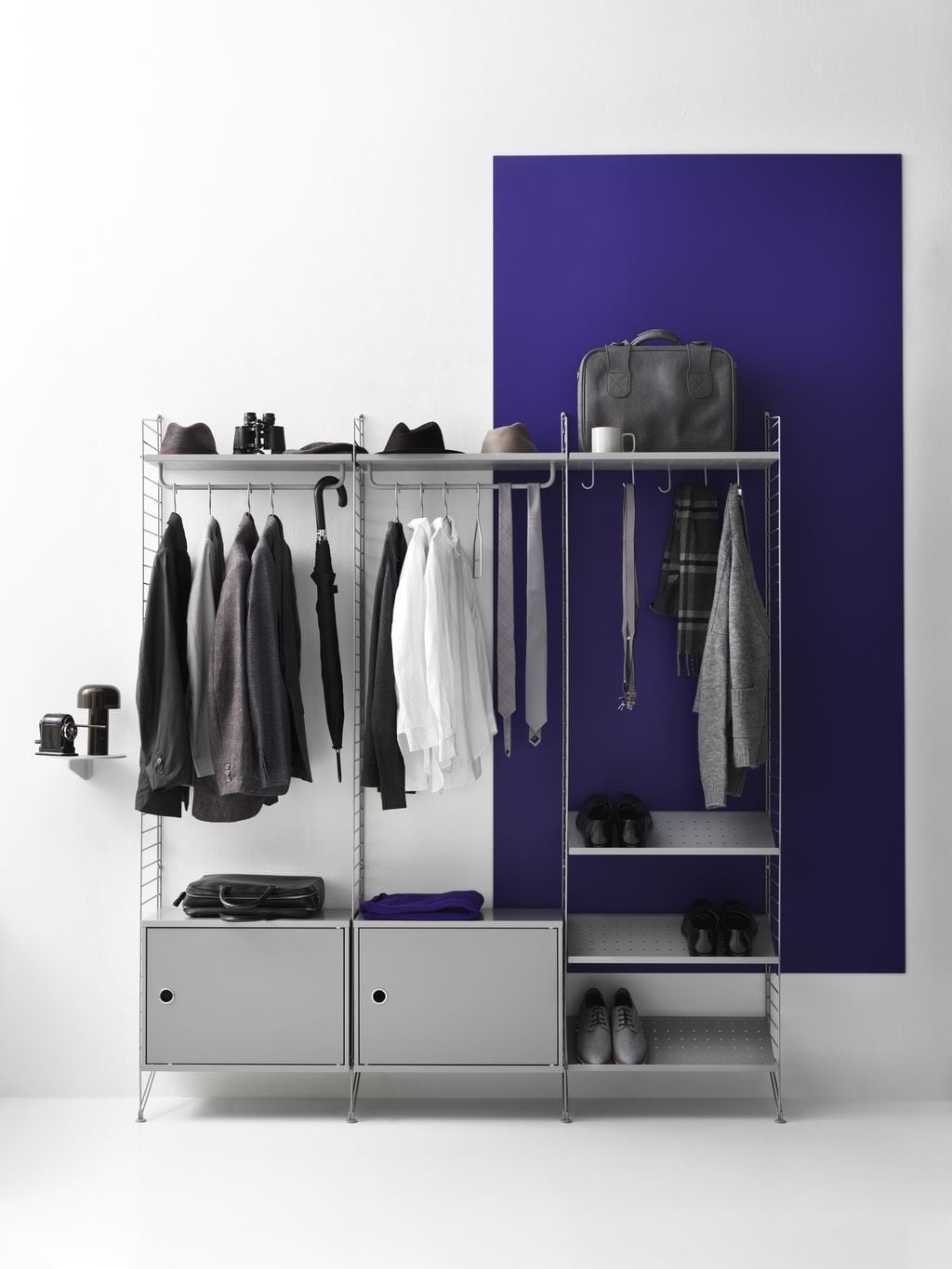[product_category]-String Furniture String System Cabinet With Swinging Door, Grey-String Furniture-7350038274687-CSD5830-61-1-STR-2
