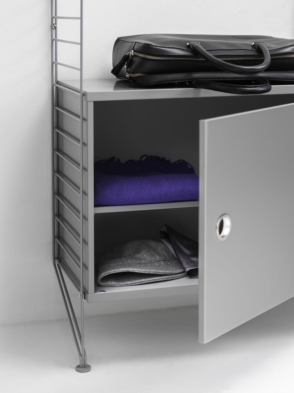 [product_category]-String Furniture String System Cabinet With Swinging Door, Grey-String Furniture-7350038274687-CSD5830-61-1-STR-5