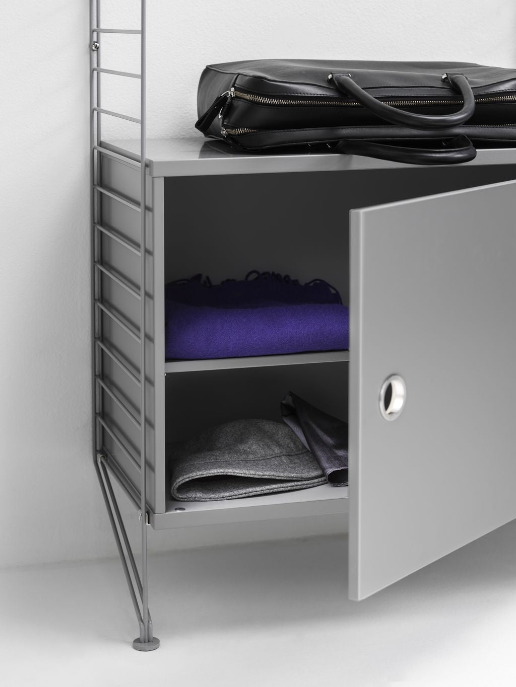 [product_category]-String Furniture String System Cabinet With Swinging Door, Grey-String Furniture-7350038274687-CSD5830-61-1-STR-8
