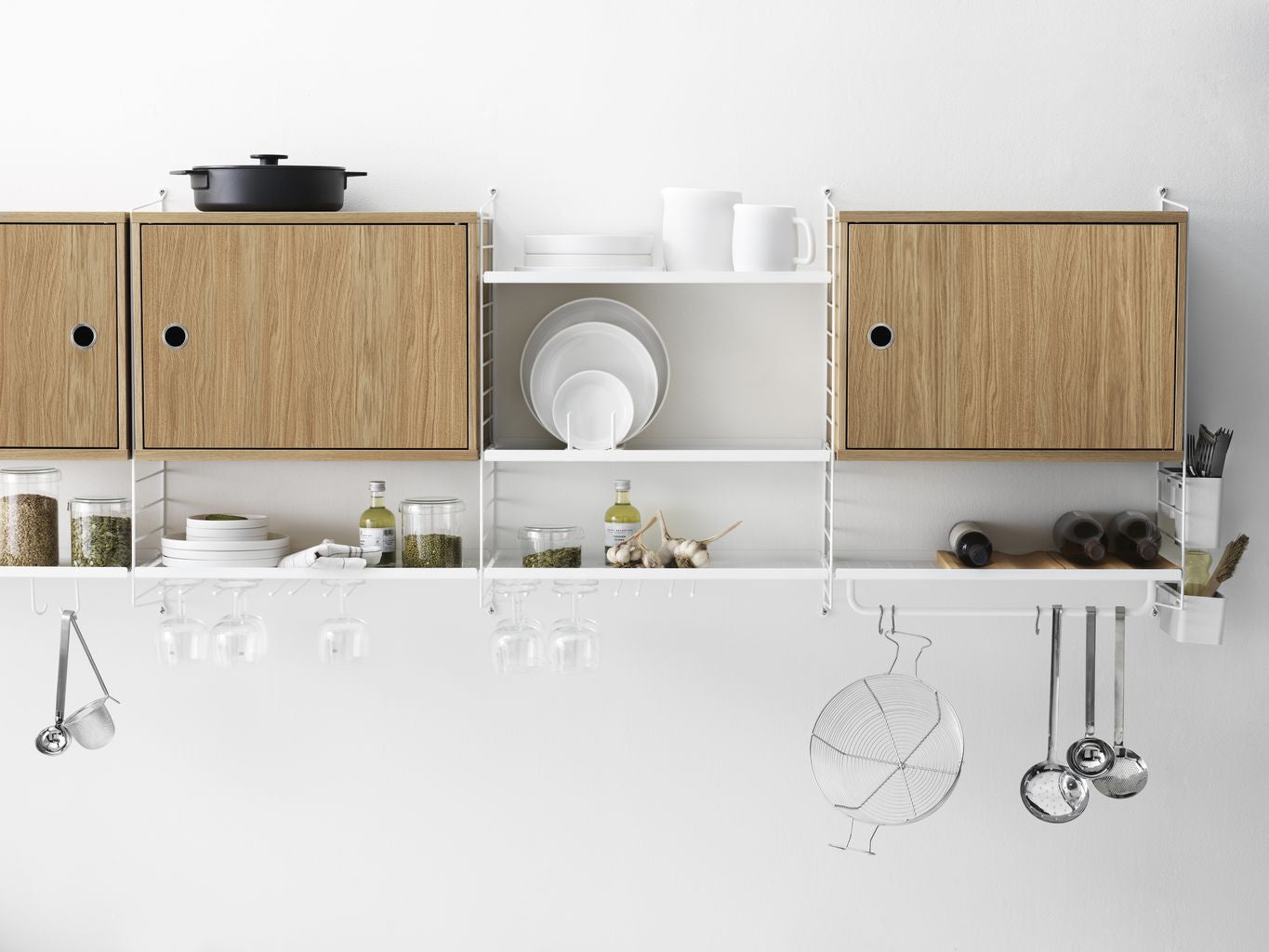 [product_category]-String Furniture String System Cabinet With Swinging Door, Oak-String Furniture-7350038274649-CSD5830-05-1-STR-2