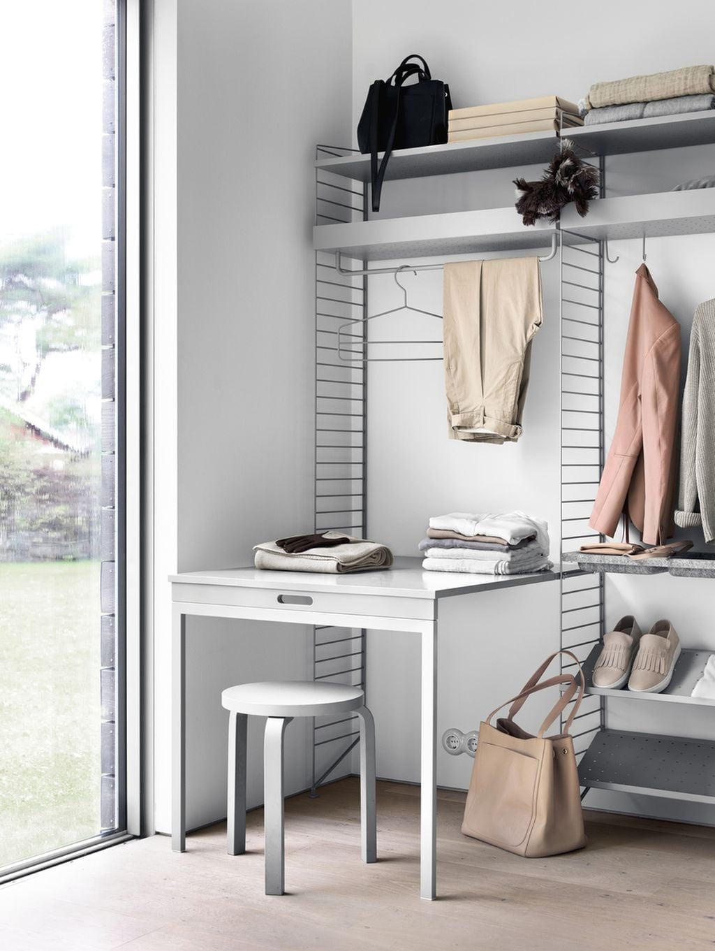 [product_category]-String Furniture String System Coat Hook Grey, 4 Sets Of 2-String Furniture-7350038273338-SCH-61-4-STR-3