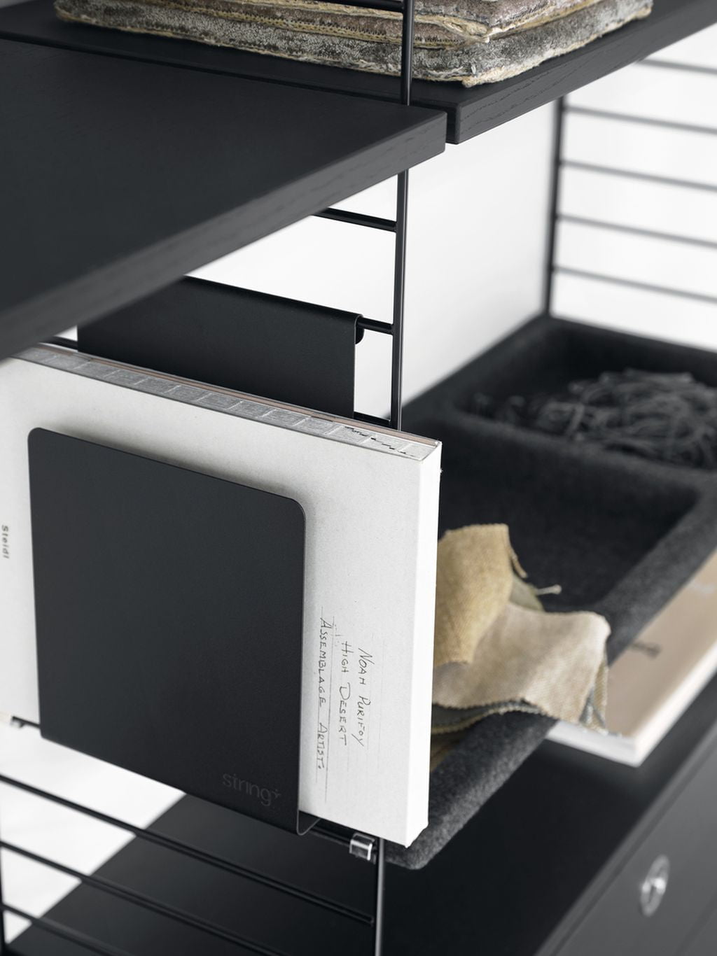 [product_category]-String Furniture String System Magazine Holder, Black-String Furniture-7350038272959-SMH-13-1-STR-2