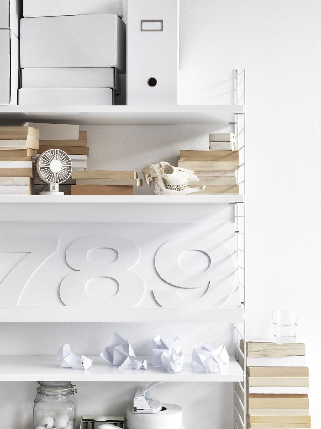 [product_category]-String Furniture String System Magazine Tray Wood 30x78 Cm, White-String Furniture-7350038271297-WM7830-12-1-STR-3