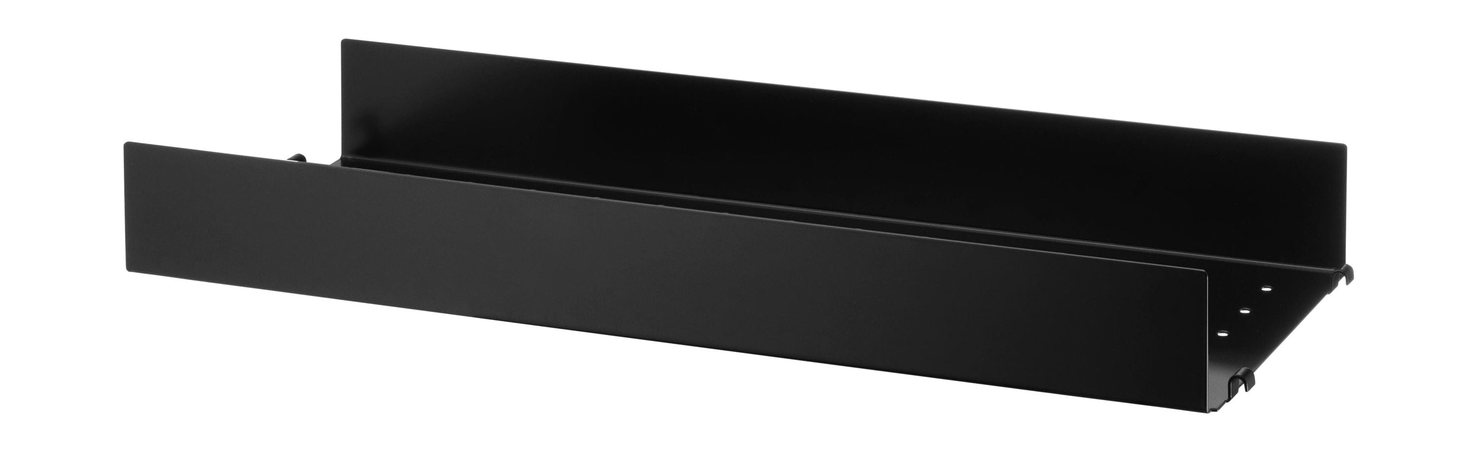 [product_category]-String Furniture String System Metal Shelf With High Edge 20x58 Cm, Black-String Furniture-7350038273581-MSH5820-13-1-STR-1