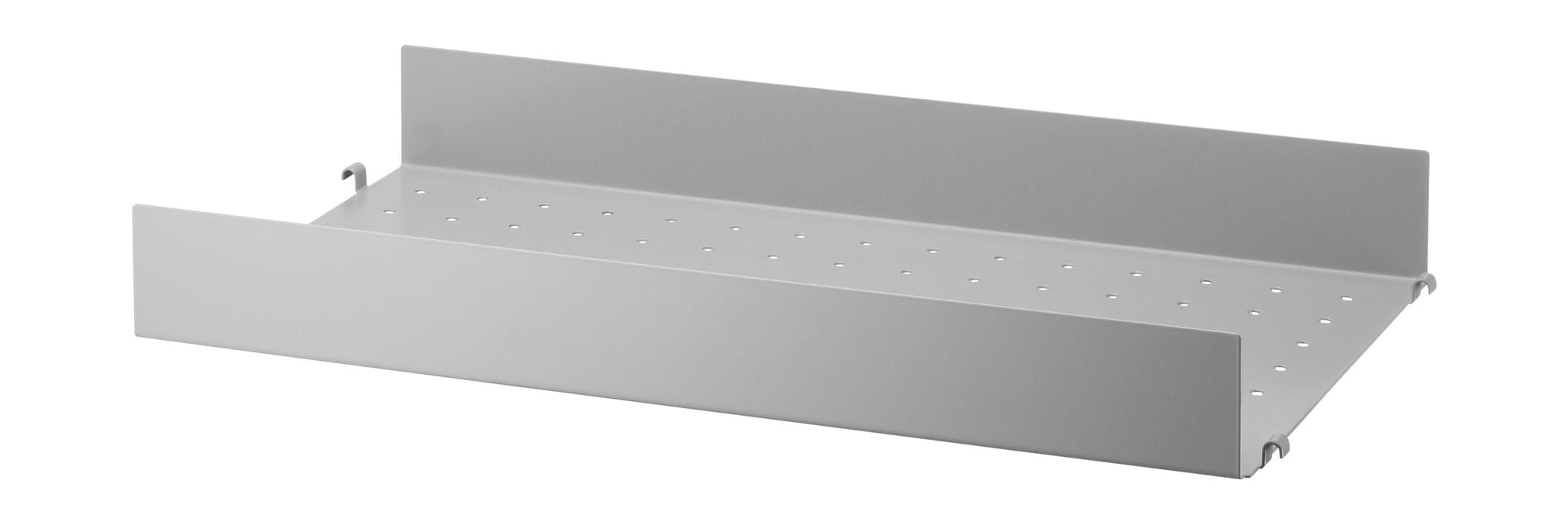 [product_category]-String Furniture String System Metal Shelf With High Edge 30x58 Cm, Grey-String Furniture-7350038272720-MSH5830-61-1-STR-1