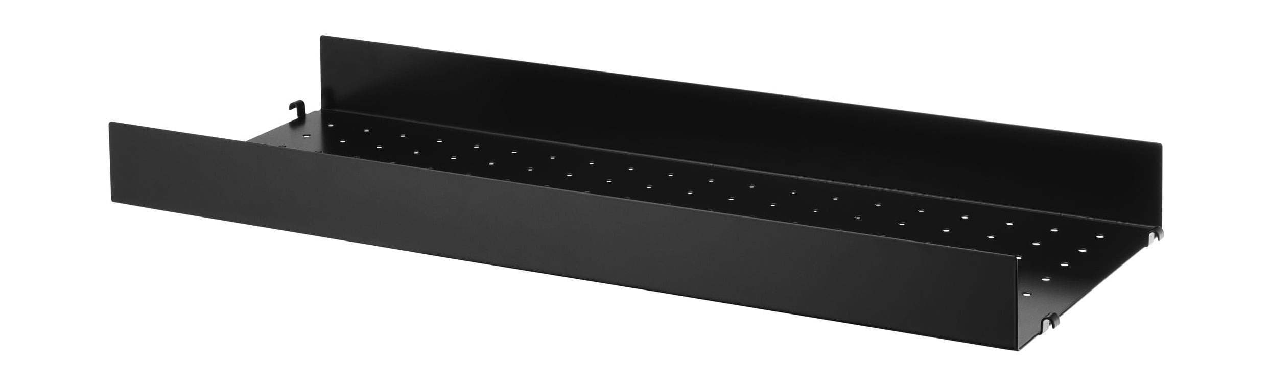 [product_category]-String Furniture String System Metal Shelf With High Edge 30x78 Cm, Black-String Furniture-7350038272652-MSH7830-13-1-STR-1