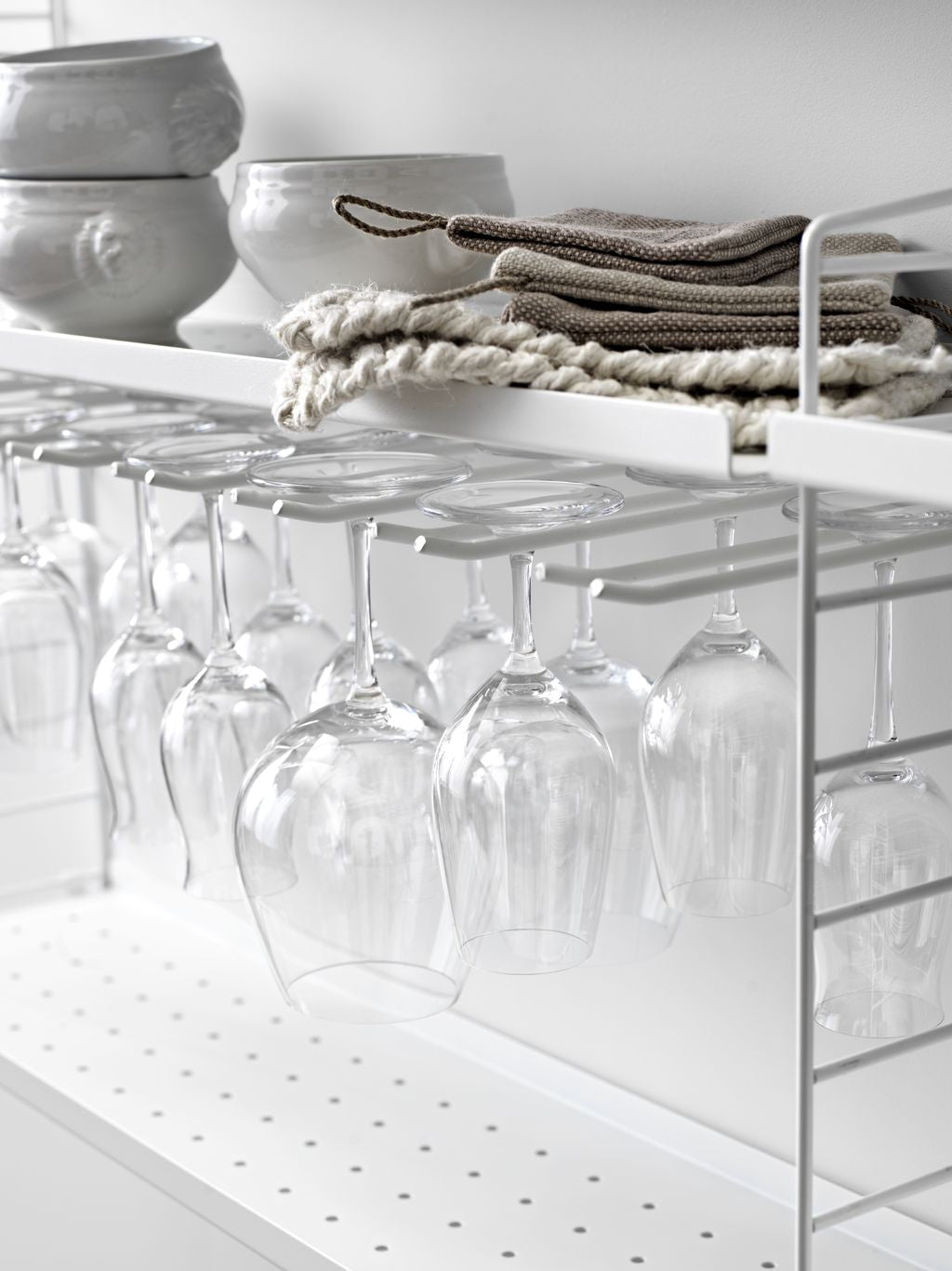[product_category]-String Furniture String System Metal Shelf With Low Edge 20x58 Cm, Black-String Furniture-7350038273154-MSL5820-13-1-STR-3
