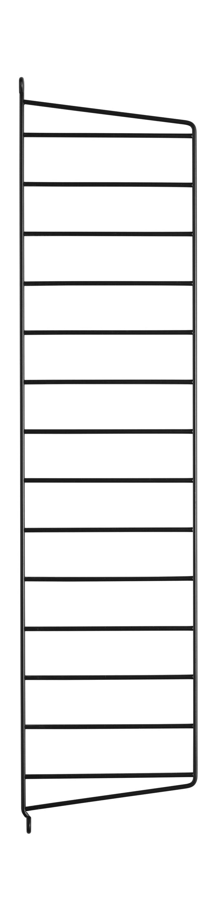 [product_category]-String Furniture String System Side Panel Wall Mounted 20x75 Cm Black, Set Of 2-String Furniture-7350038270580-SW7520-13-2-STR-1