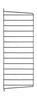 String Furniture String System Side Panel Wall Mounted 30x75 Cm Black, Set Of 2