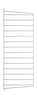 String Furniture String System Side Panel Wall Mounted 30x75 Cm Grey, Set Of 2