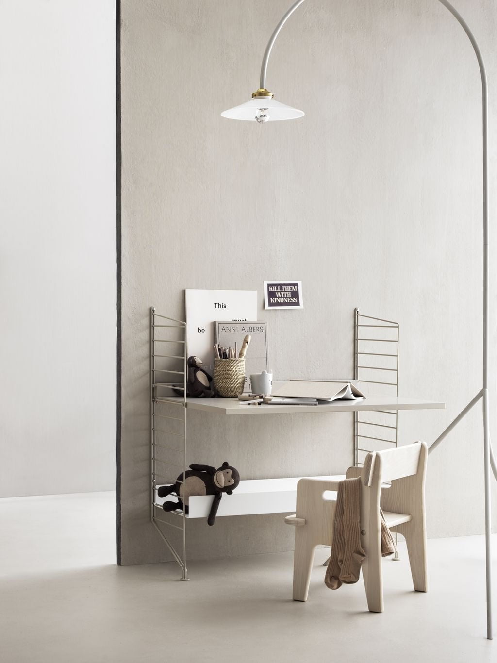 [product_category]-String Furniture String System Side Panel With Stand 30x85 Cm, Grey-String Furniture-7350038271433-SF8530-61-1-STR-3