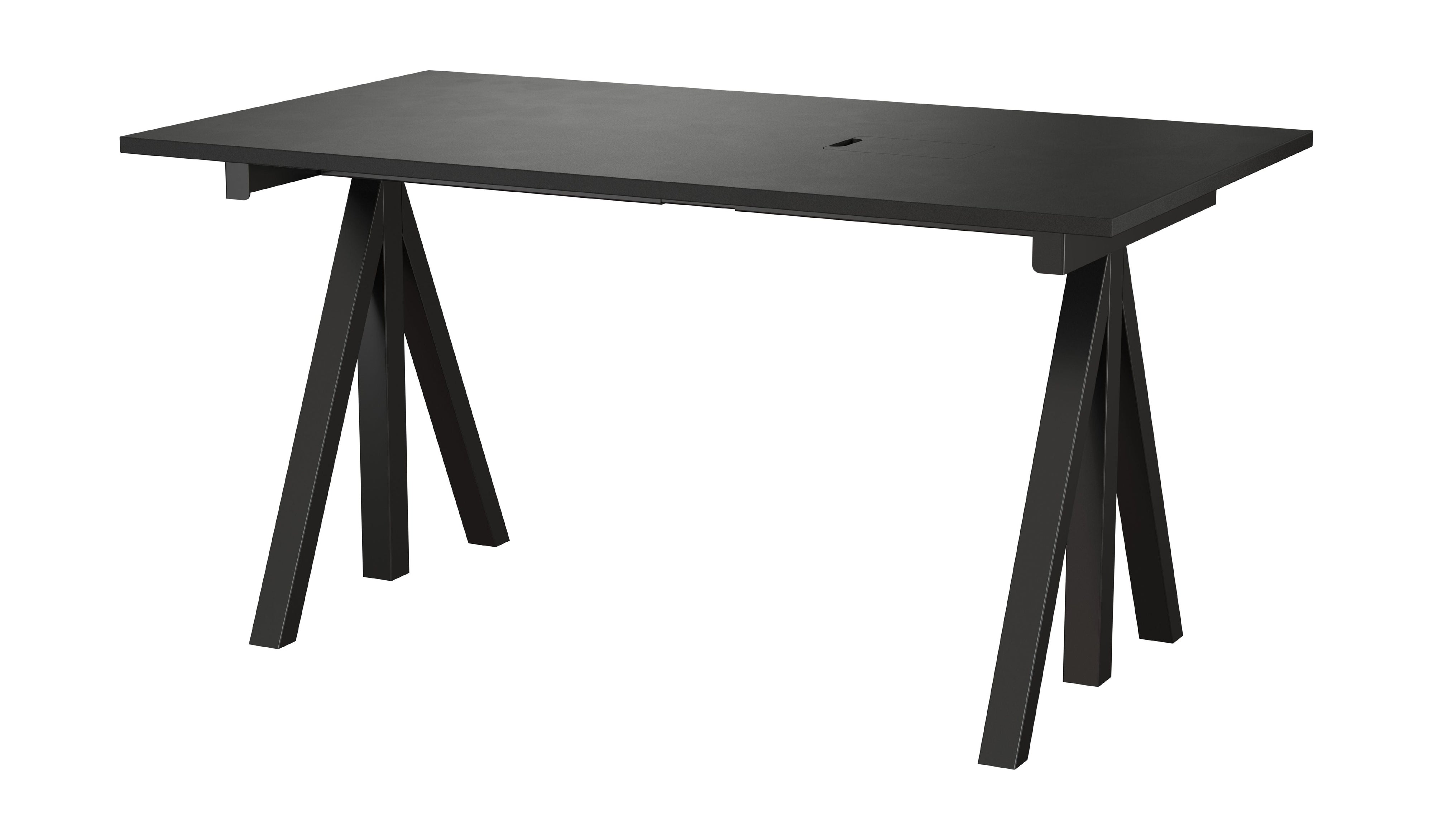 [product_category]-String Furniture Works Work Table 78x140 Cm, Black/Black-String Furniture-DT14078-13-1+ETM-13-1-STR-1