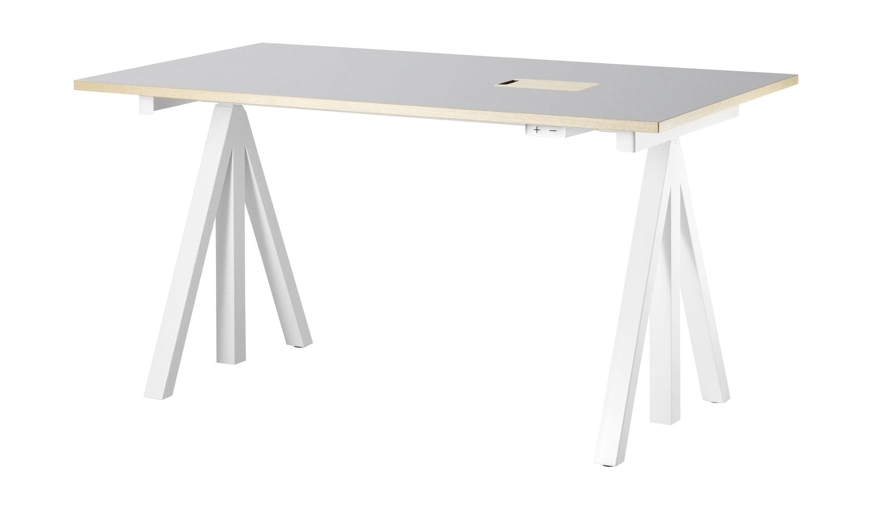 [product_category]-String Furniture Works Work Table 78x140 Cm, Light Grey Linoleum-String Furniture-DT14078-24-1+ETM-12-1-STR-1