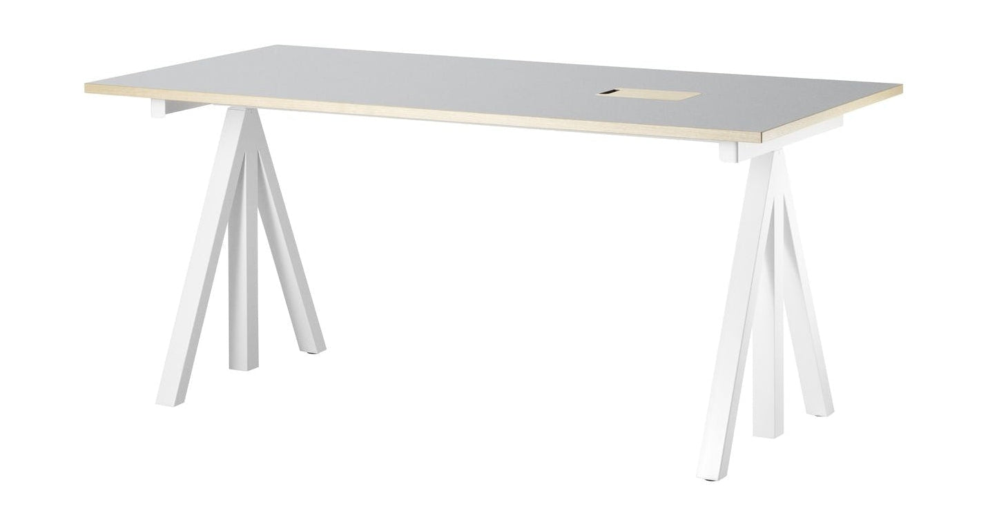 [product_category]-String Furniture Works Work Table 78x160 Cm, Light Grey Linoleum-String Furniture-DT16078-24-1+ETM-12-1-STR-1