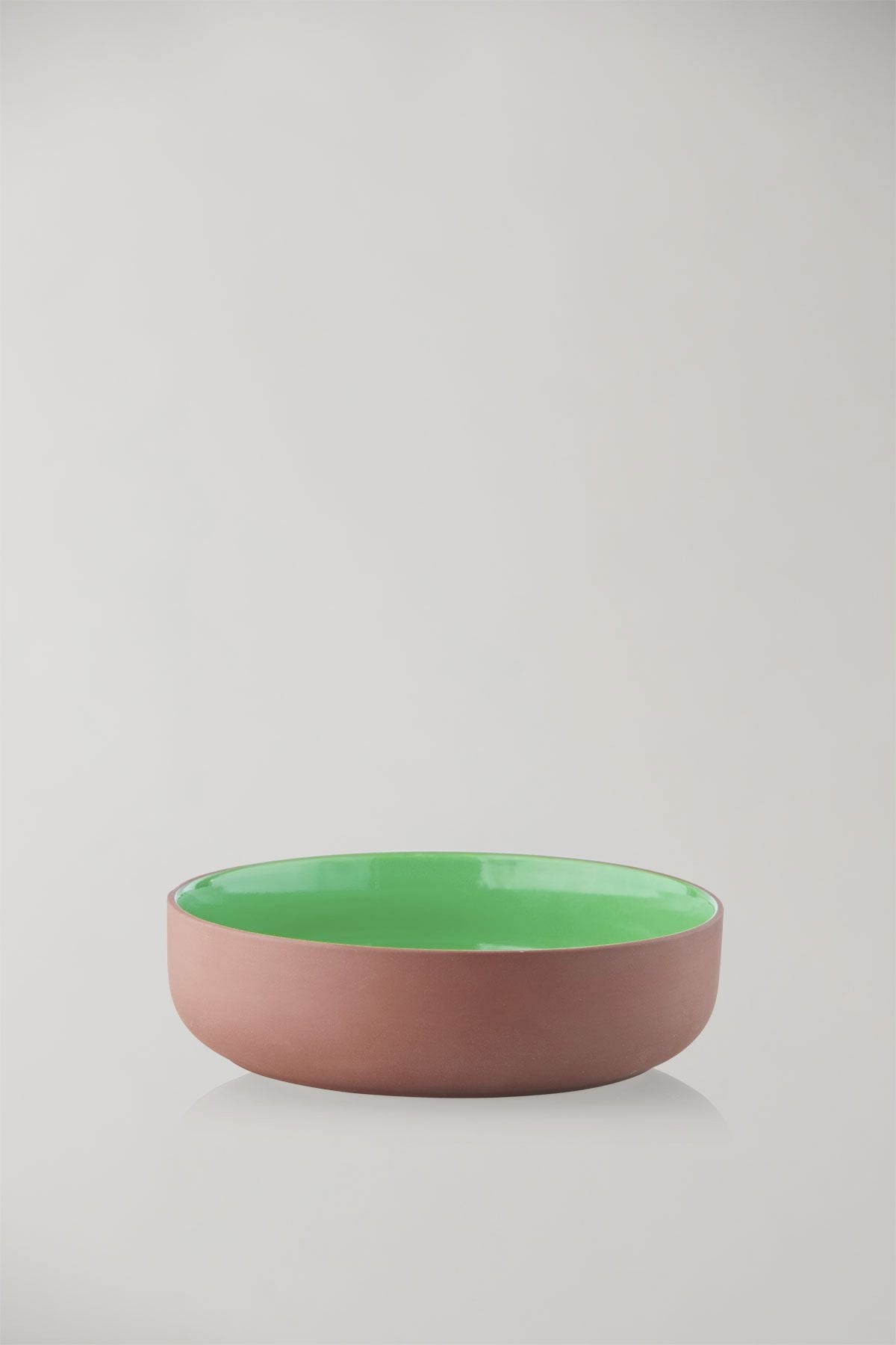 [product_category]-Studio About Clayware Serving Bowl, Terracotta/Green-Studio About-5714356024003-22564TG-STU-14