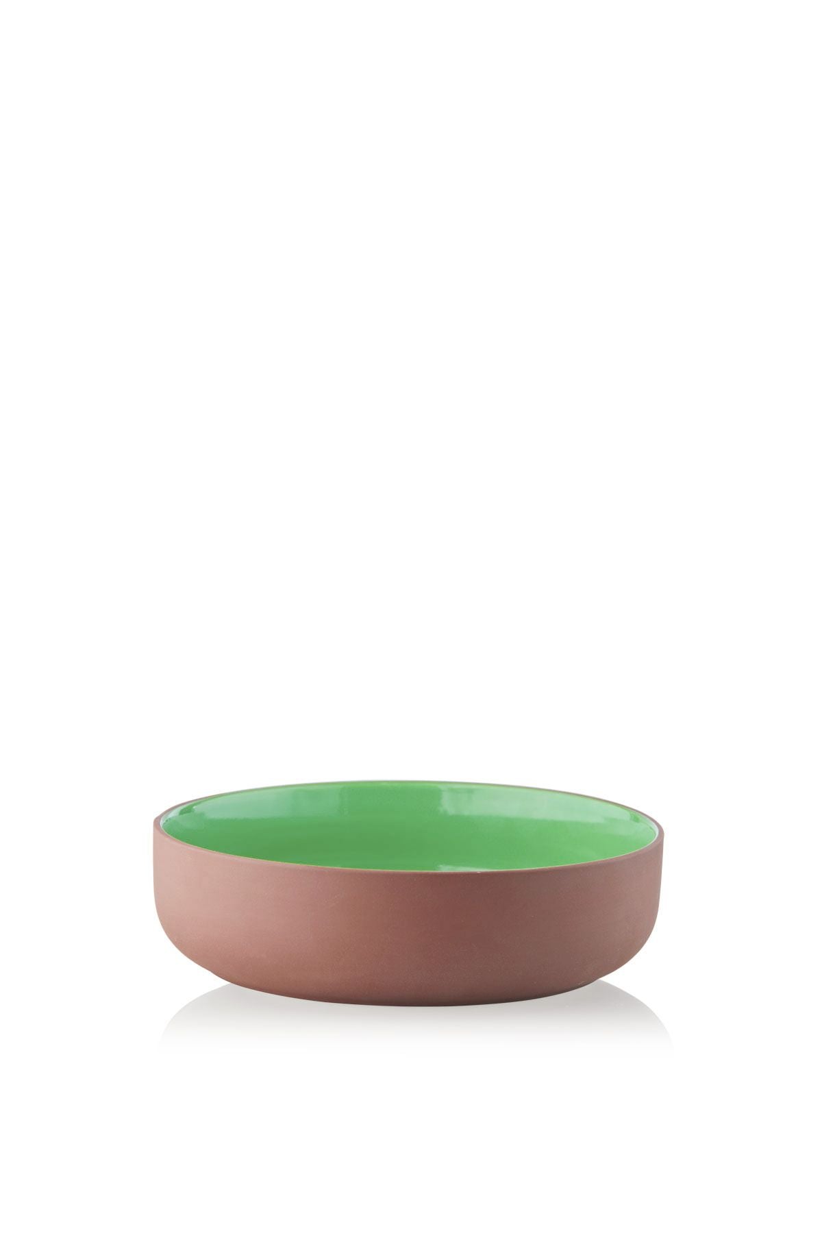 [product_category]-Studio About Clayware Serving Bowl, Terracotta/Green-Studio About-5714356024003-22564TG-STU-2