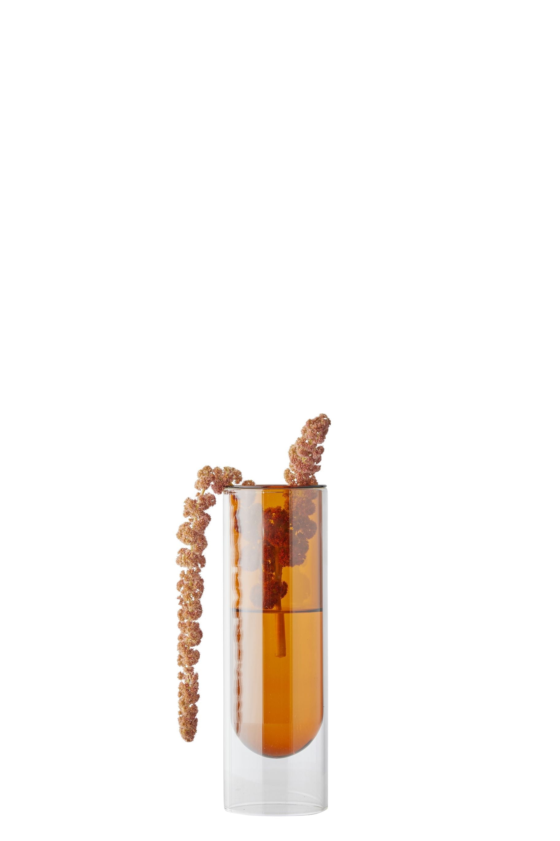 [product_category]-Studio About Flower Tube Vase 20 Cm, Amber-Studio About-5714356007006-65200A-STU-1