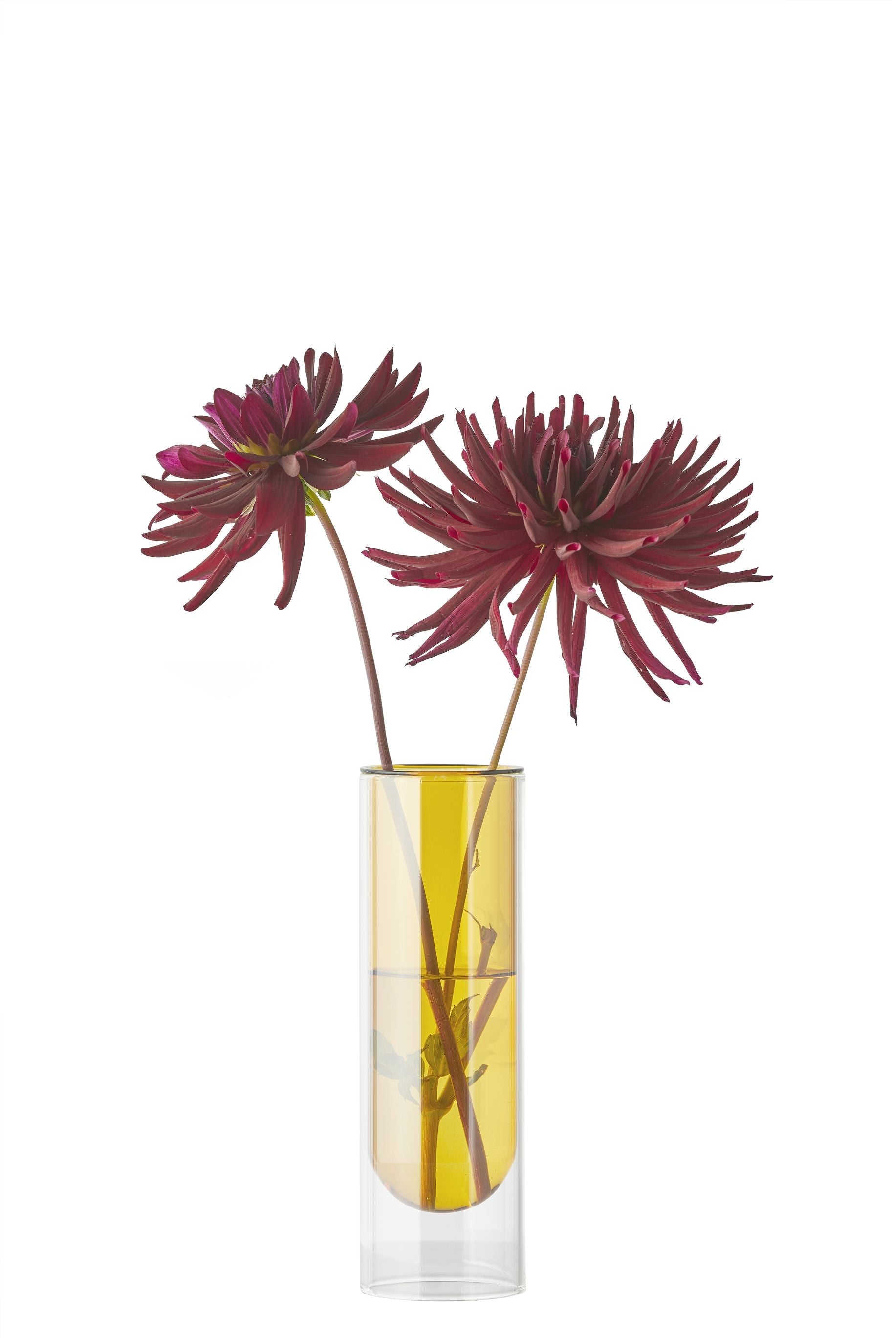 [product_category]-Studio About Flower Tube Vase 20 Cm, Yellow-Studio About-5714356007044-65200Y-STU-1