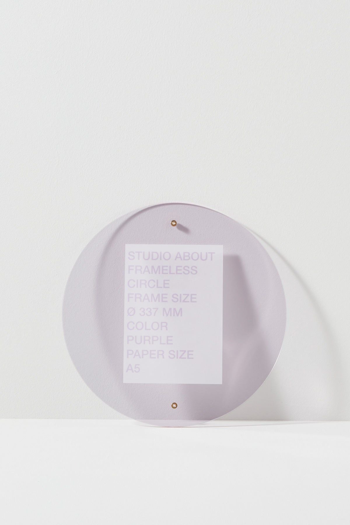 [product_category]-Studio About Frameless Frame A5 Circle, Purple-Studio About-5714356015193-337A5P-STU-2