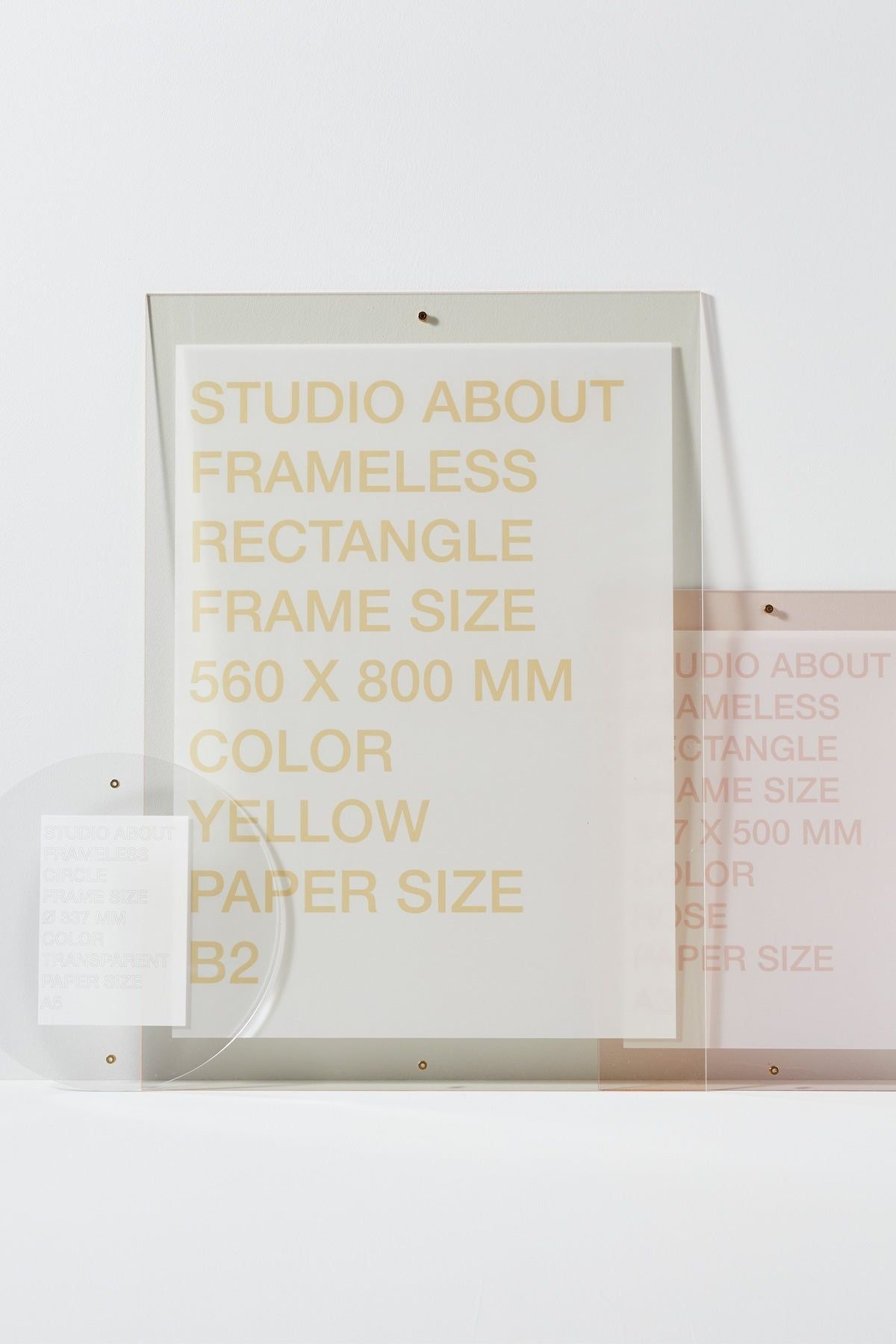 [product_category]-Studio About Frameless Frame B2 Rectangle, Yellow-Studio About-5714356015179-560800B2Y-STU-2