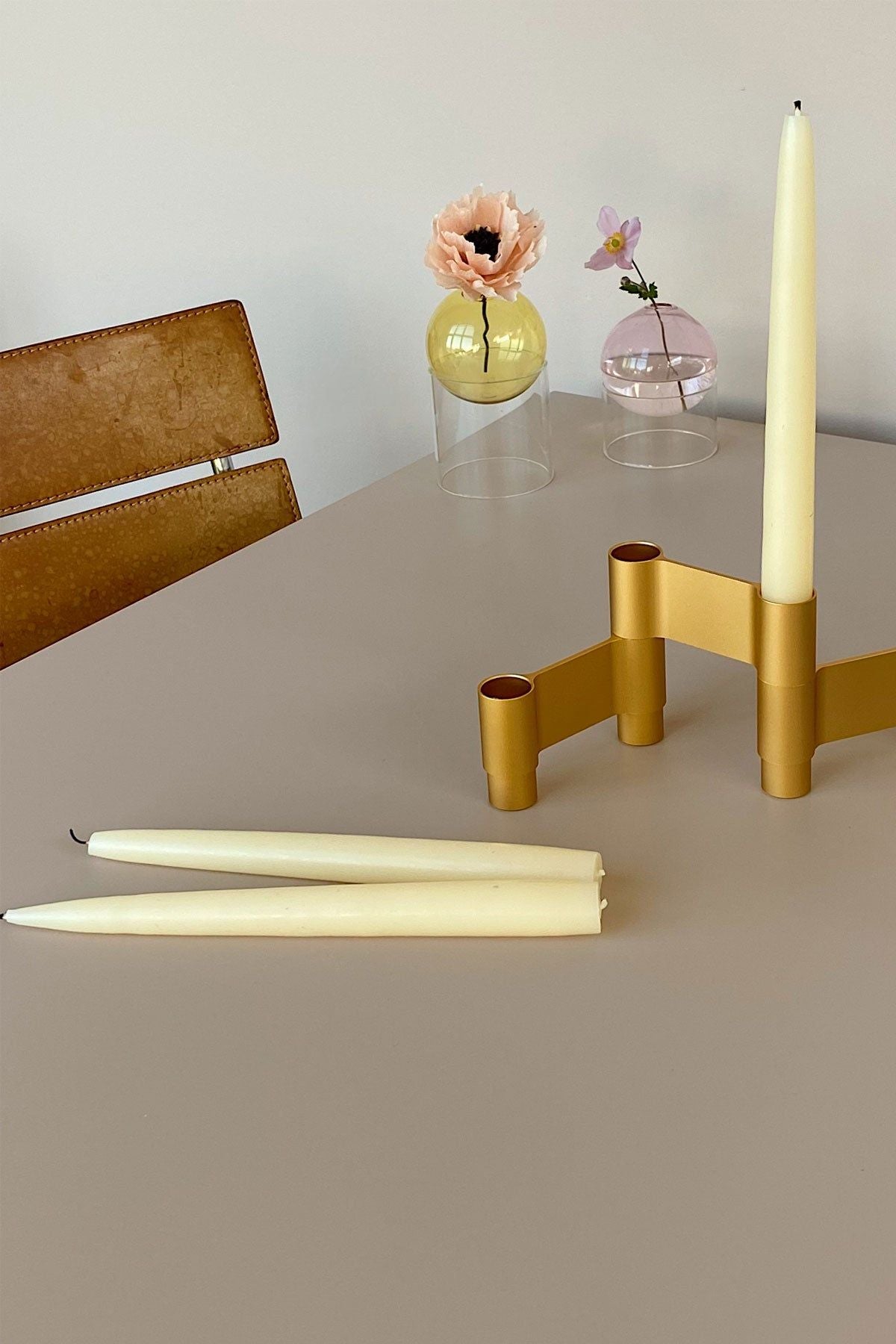 [product_category]-Studio About Link Candle Holder, Golden Anodized-Studio About-5714356011034-11060G-STU-4