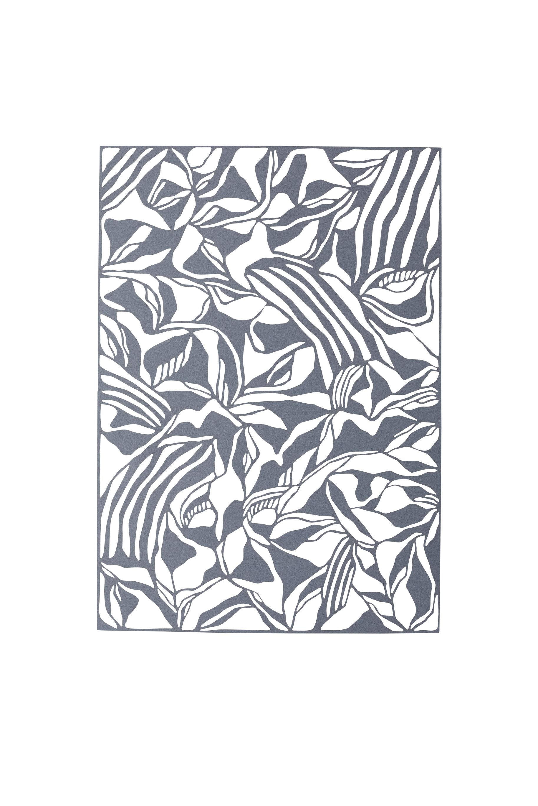 [product_category]-Studio About Papercut A3 Organic Rectangle, Steel Blue-Studio About-5714356018057-297420A3OS-STU-1