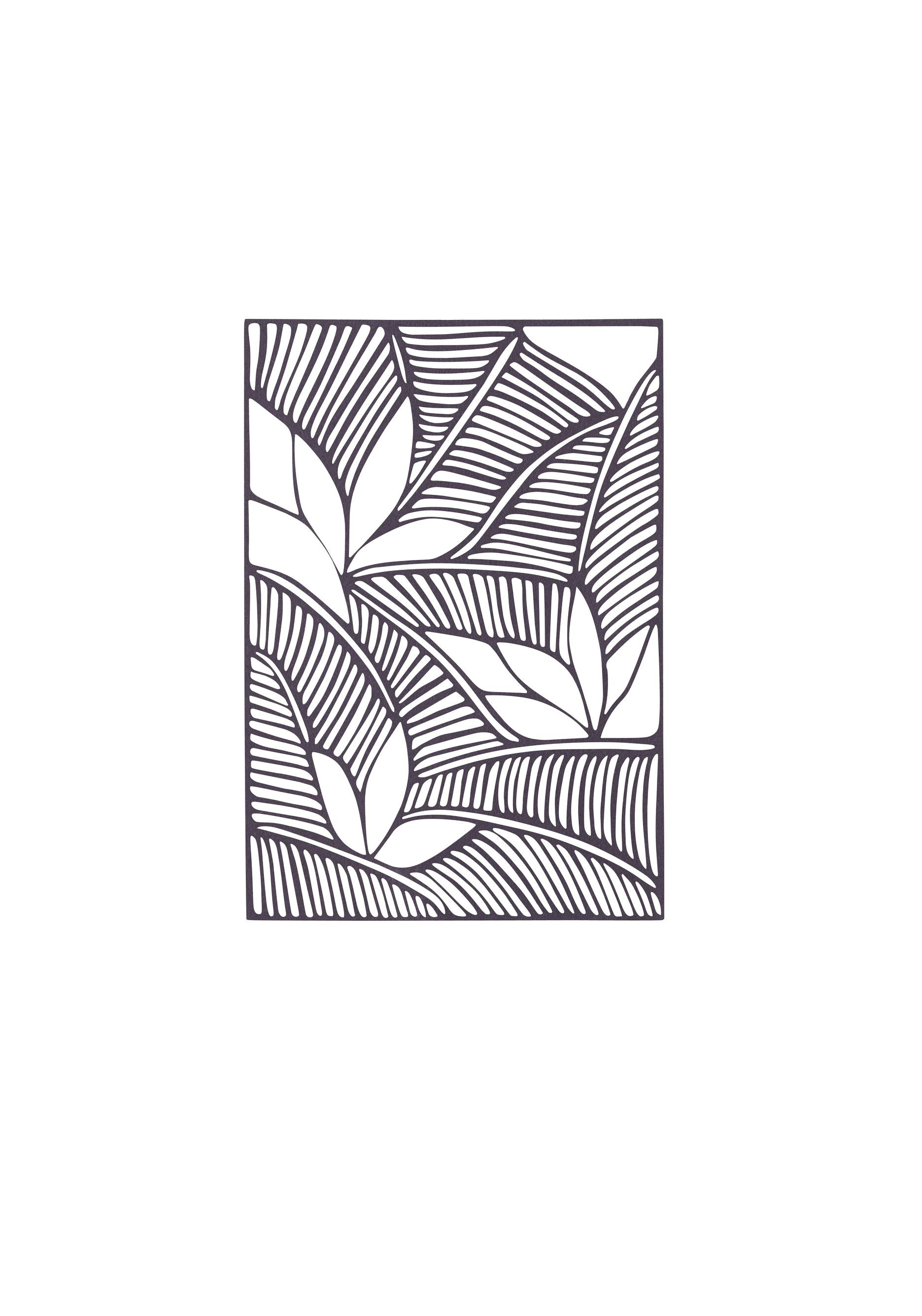 [product_category]-Studio About Papercut A5 Organic Rectangle, Aubergine-Studio About-5714356018002-148210A5OA-STU-1