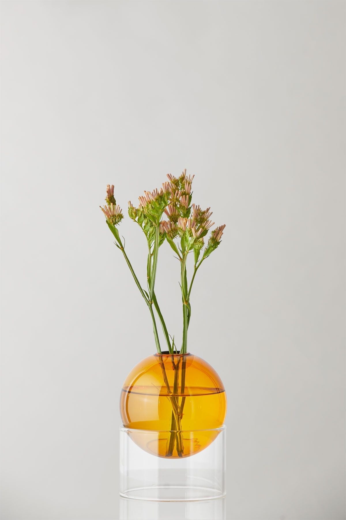 [product_category]-Studio About Standing Flower Bubble Vase 10 Cm, Amber-Studio About-5714356008003-802050A-STU-2