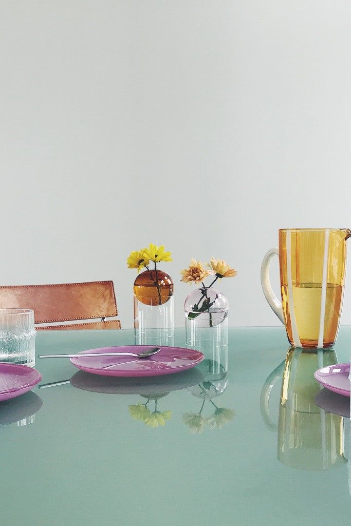 [product_category]-Studio About Standing Flower Bubble Vase 10 Cm, Amber-Studio About-5714356008003-802050A-STU-5