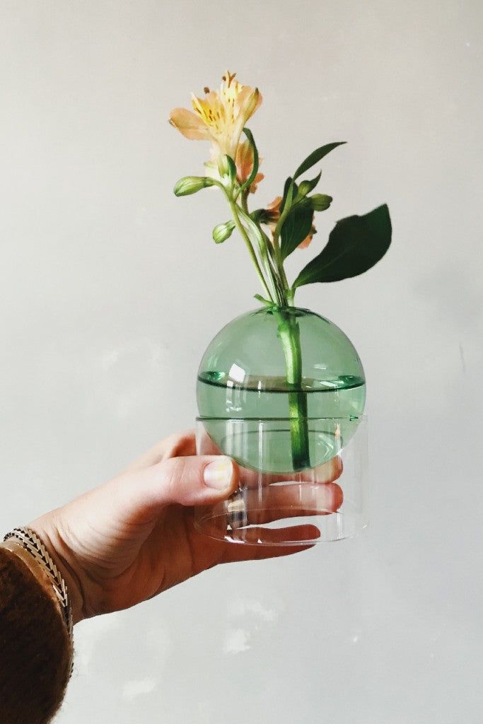 [product_category]-Studio About Standing Flower Bubble Vase 10 Cm, Green-Studio About-5714356008034-802050G-STU-2
